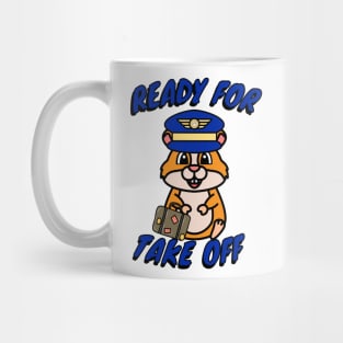 Pilot hamster is ready for take off Mug